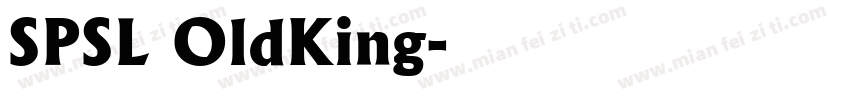 SPSL OldKing字体转换